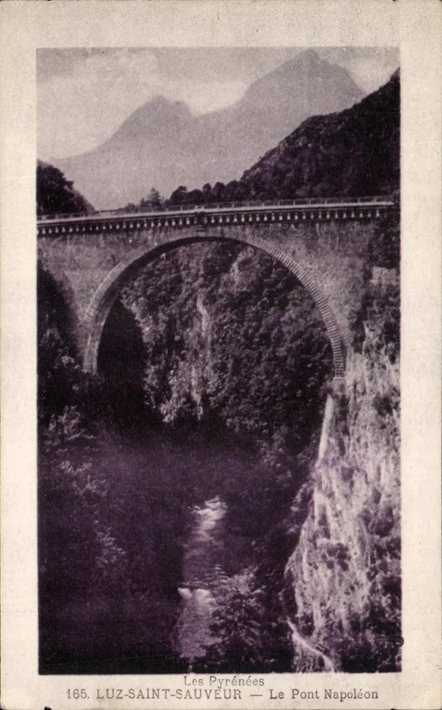 Luz-Saint-Sauveur — Napoleonbrücke — Die Pyrenäen - Vorderseite