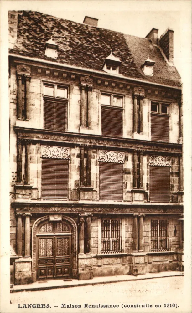 Langres — Casa da Renascença (construída em 1510) — Toulouse-Hugot, editor - Frente