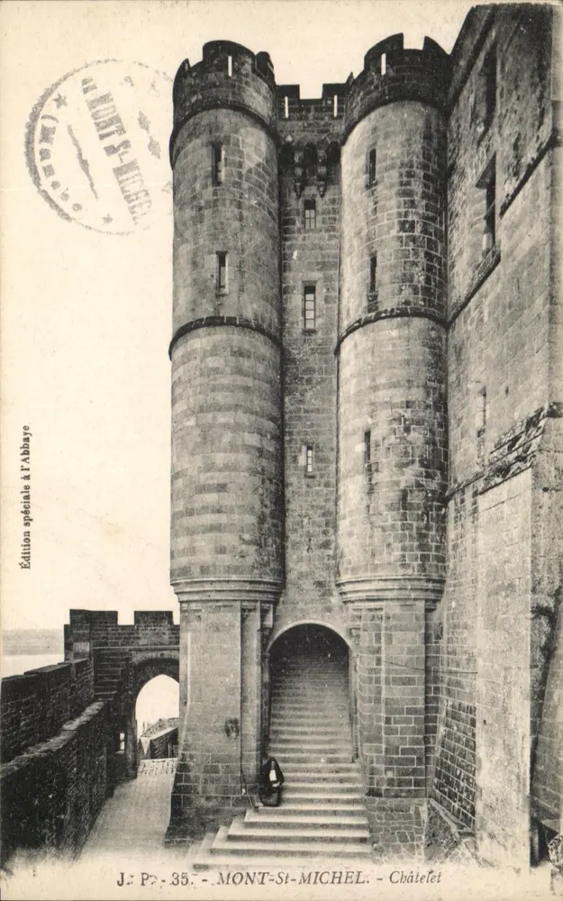 Mont-Saint-Michel — Châtelet — Edição especial na Abadia - Frente