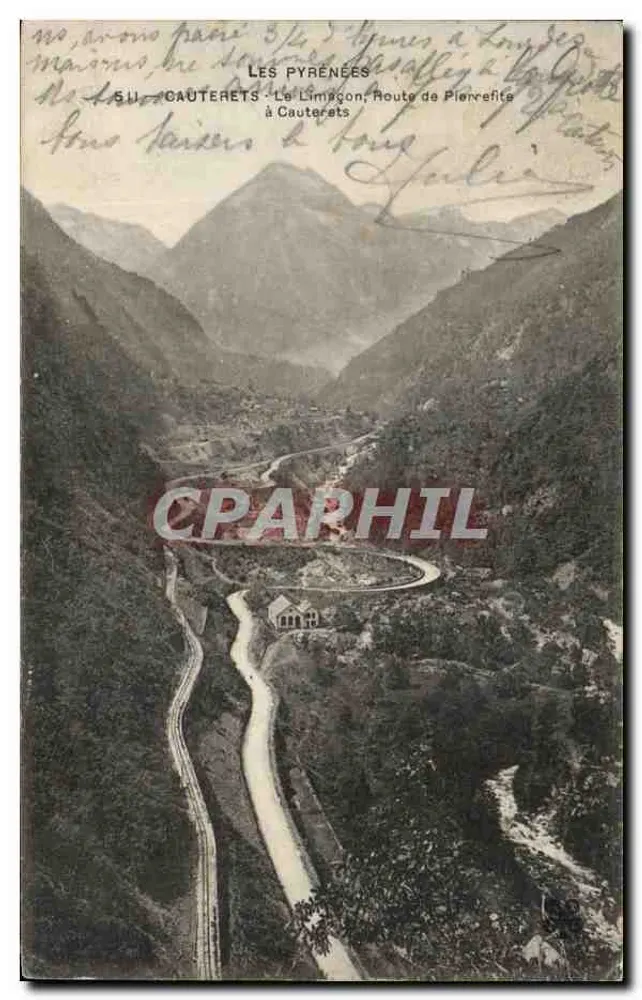 Die Pyrenäen - Le Limagon, Route de Pierrefitte à Cauterets - Vorderseite
