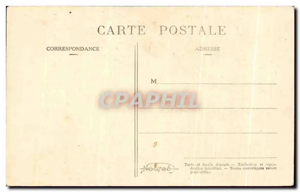 Französische Gauloises — Auf dem Land — (F) 221 — Verlag Noorès - Rückseite