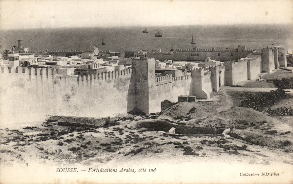 Sousse — Fortificações Árabes, lado sul — Collections ND Phot - Frente