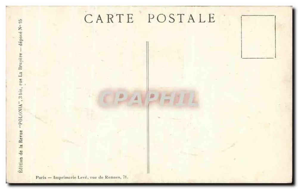 Sigismond Krasiński — polnischer Romantiker (1812–1859) — Ausgabe der Zeitschrift 'Polonia' Nr. 15 - Rückseite