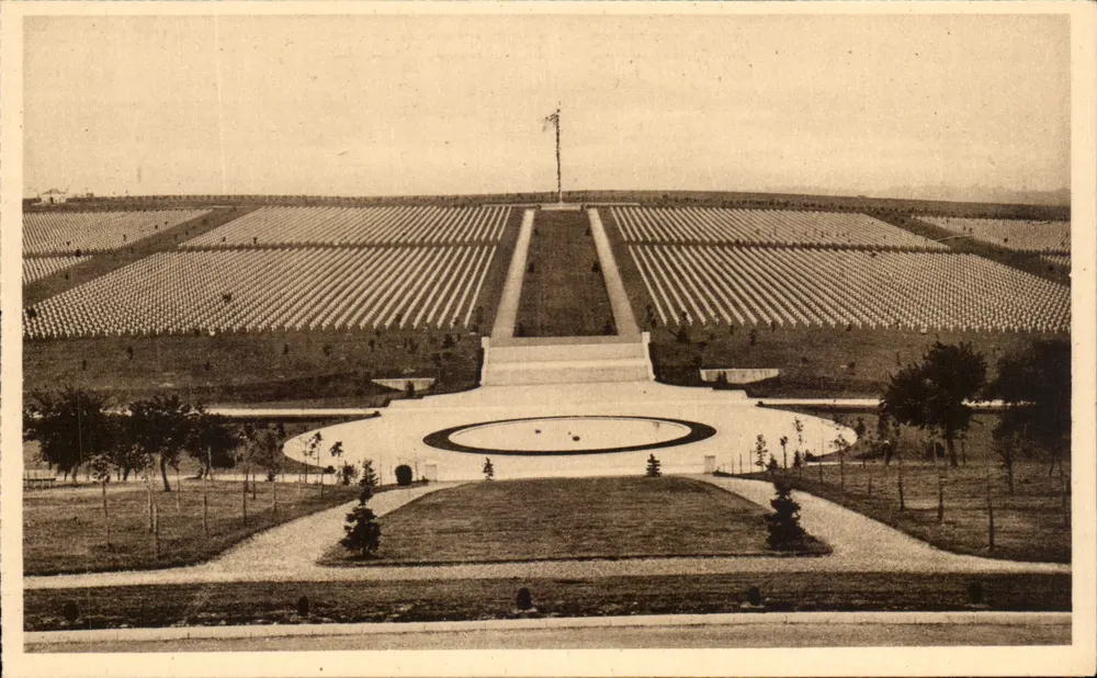 Amerikanischer Friedhof von Romagne-sous-Montfaucun — Allgemeine Ansicht — Edition Verdun - Vorderseite