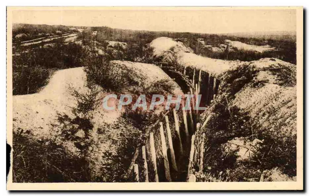 Verdun — Schützengraben führend zum Fort Douaumont — Édition Verdun - Vorderseite