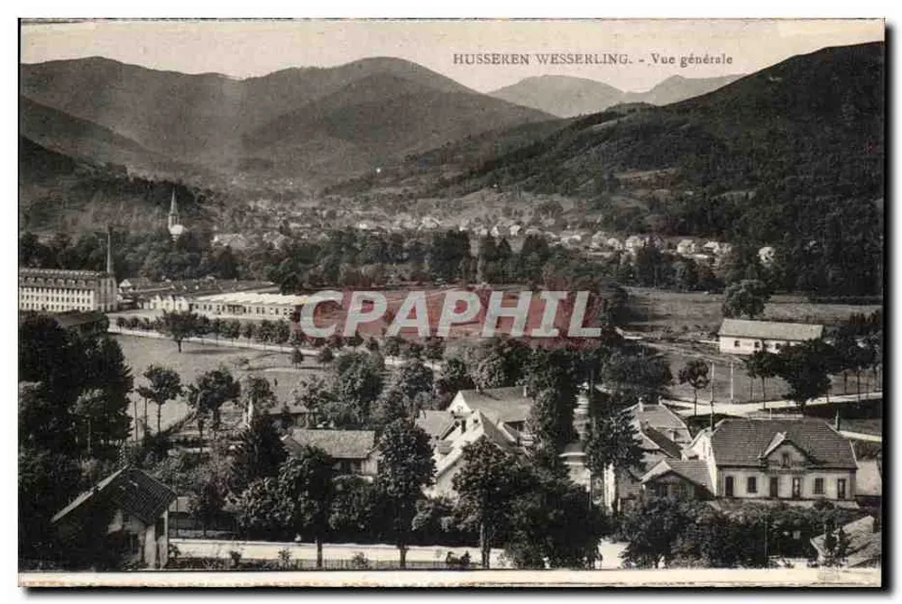 Husseren-Wesserling — Vista Geral — editor 'La Cigogne', Strasbourg - Frente