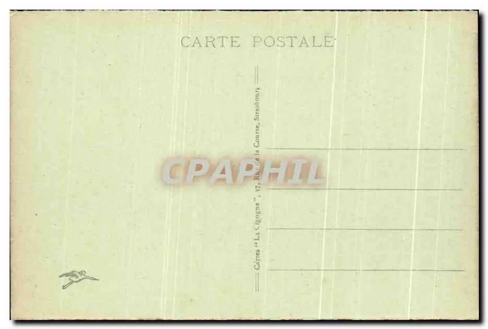 Husseren-Wesserling — Vista Geral — editor 'La Cigogne', Strasbourg - Verso
