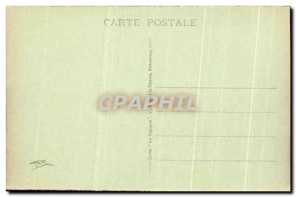 Ballon d'Alsace (alt. 1256 m) — A Estátua de Joana d'Arc — Cartes 'La Cigogne', Strasbourg - Verso