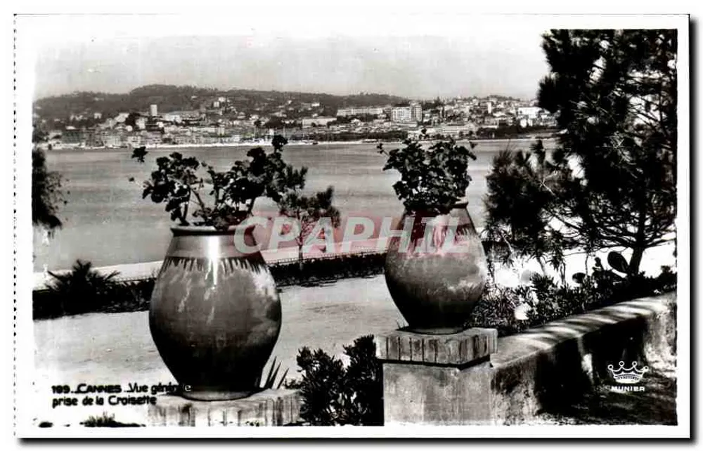 Cannes — Allgemeiner Blick vom Croisette — Art Editions Munier, Nr. 189 - Vorderseite