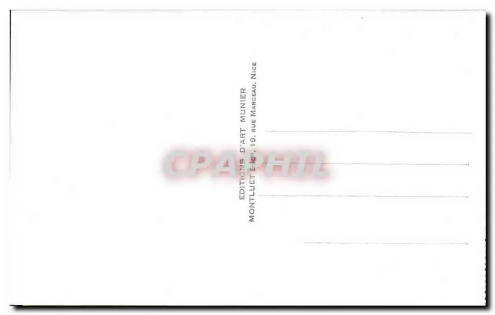 Cannes — Os Jardins do Casino — Munier, n°245 - Verso