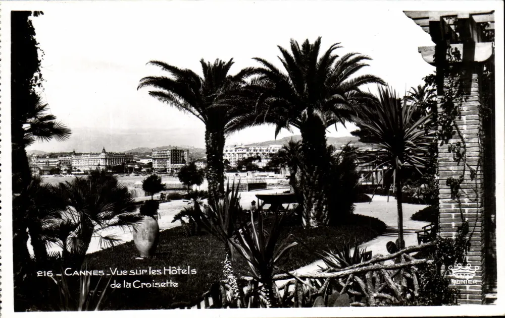 Cannes - Blick auf die Hotels der Croisette — Éditions d'Art Munier, n° 216 - Vorderseite