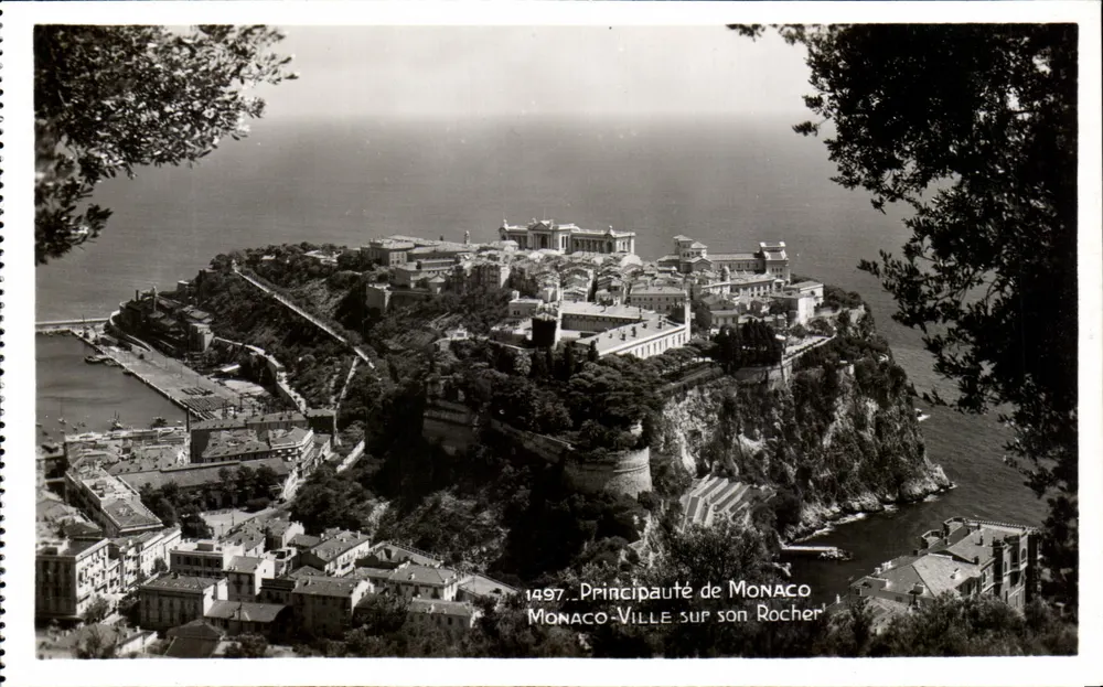 Monaco-Ville auf ihrem Felsen — 1997 — Edition « La Cigogne », Nice - Vorderseite