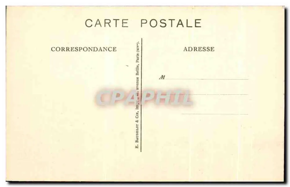 Museu de Saint-Omer — A cour — E. Baudelot & Cie, Paris - Verso