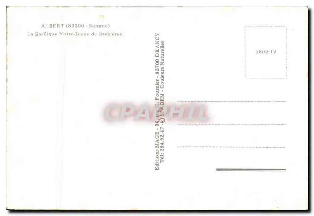 ब्रेबियर्स के नोट्र-डम बेसिलिका — अल्बर्ट (80300) — एडिशन मैज़ - पीछे