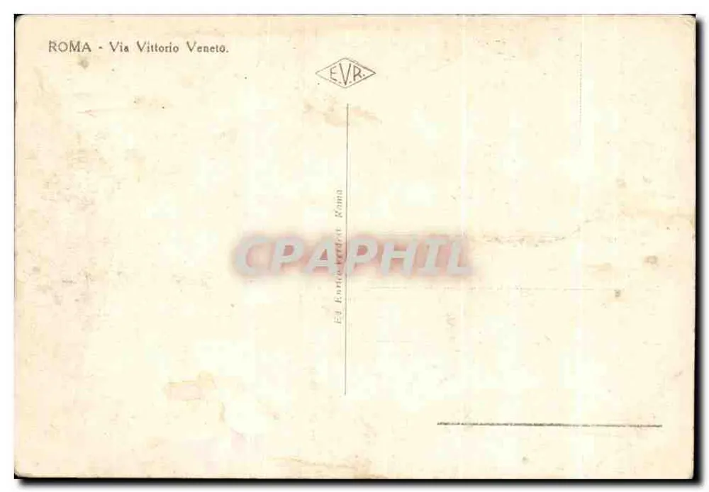 Albergo degli Ambasciatori — Roma — Editor EVR - Verso