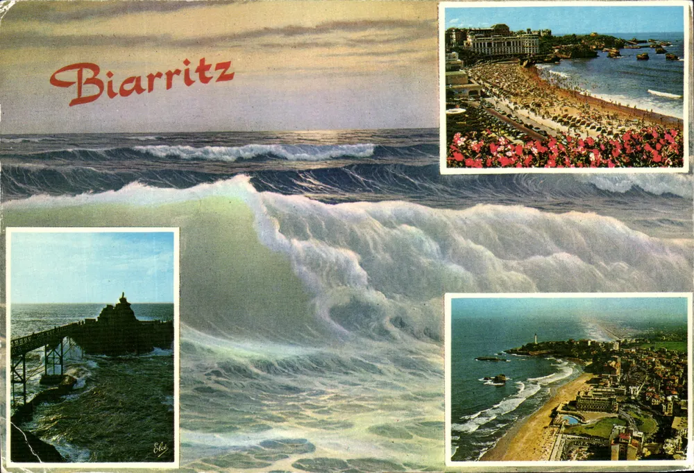 Biarritz — Ansicht der Grande Plage und des Leuchtturms — Verlag L. Chatagneau, Nr. 4713 - Vorderseite