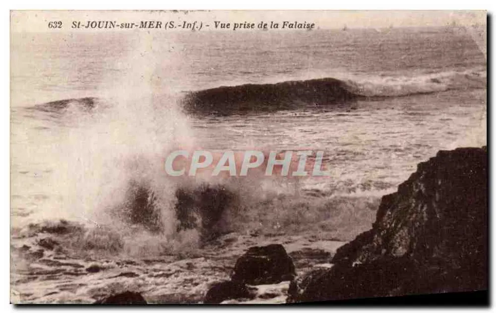 St-JOUIN-sur-MER (S.-Inf.) — Ansicht vom Kliff — unbekannter Verlag, Nummer 632 - Vorderseite