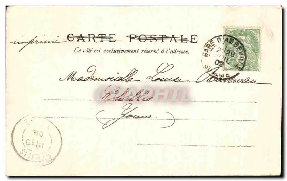 Abbeville. Das Haus von François I — Verlag M. Desprez, Nr. 019 - Rückseite