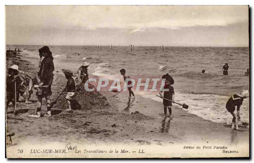 Luc-sur-Mer — Die Arbeiter der See — Edition von Le Petit Paradis, Nr. 70 - Vorderseite