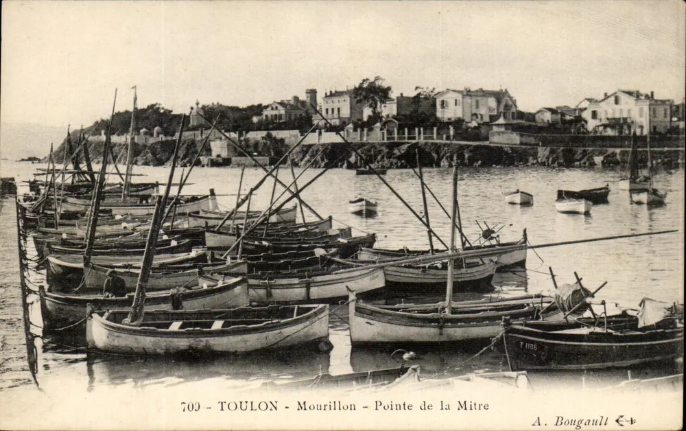 Toulon - Mourillon - Ponta da Mitre — A. Bougault n°709 - Frente