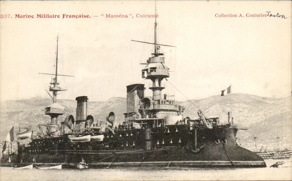 Masséna — Schlachtschiff — Sammlung A. Couturier Toulon - Vorderseite