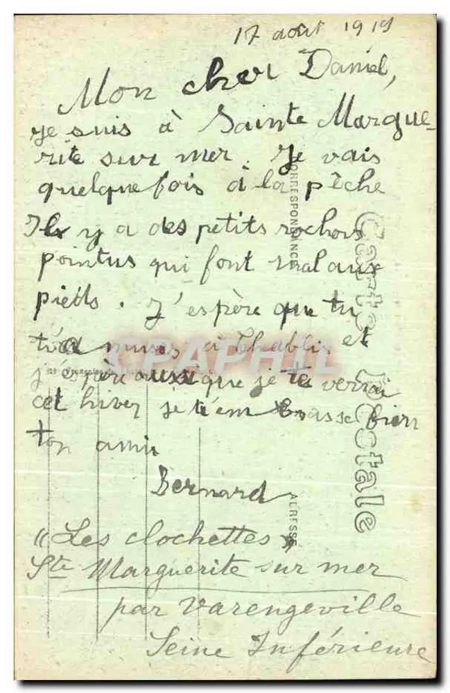 Dieppe — Die Seebahn — Ankunft eines Dampfschiffes — A. Beltenmon, n°2500 - Rückseite