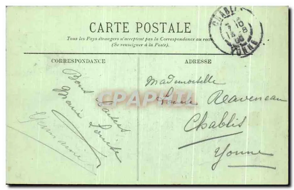 Dieppe — La Darse — LL. — n°158 - Verso