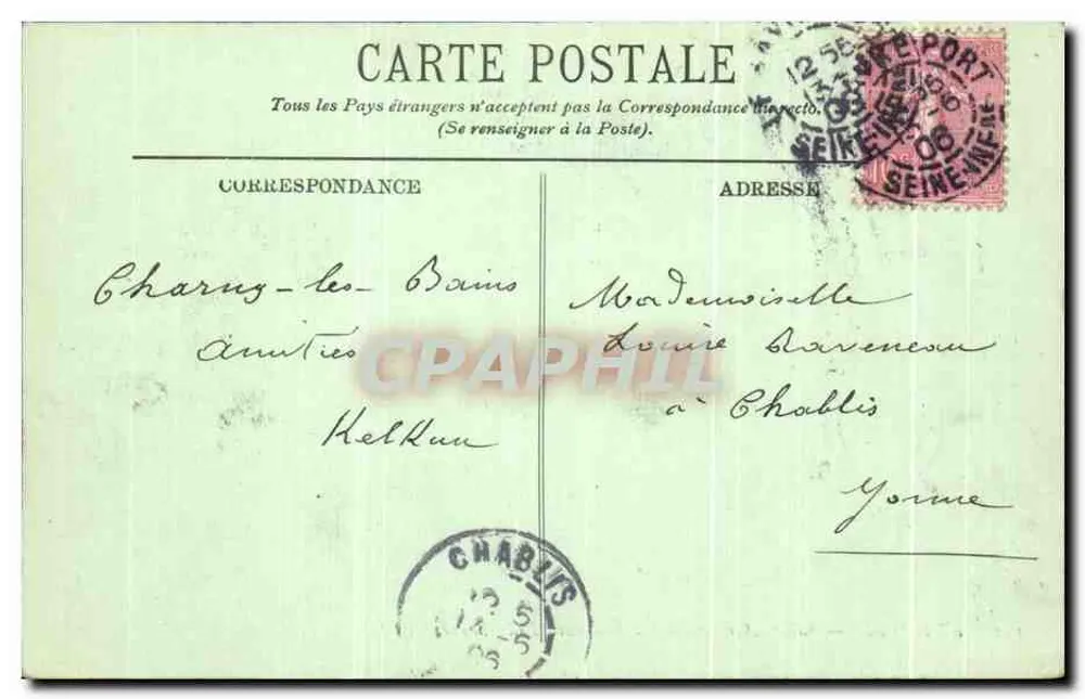 Le Havre — Sainte-Adresse — Le Boulevard Félix Faure — LL. - Rückseite