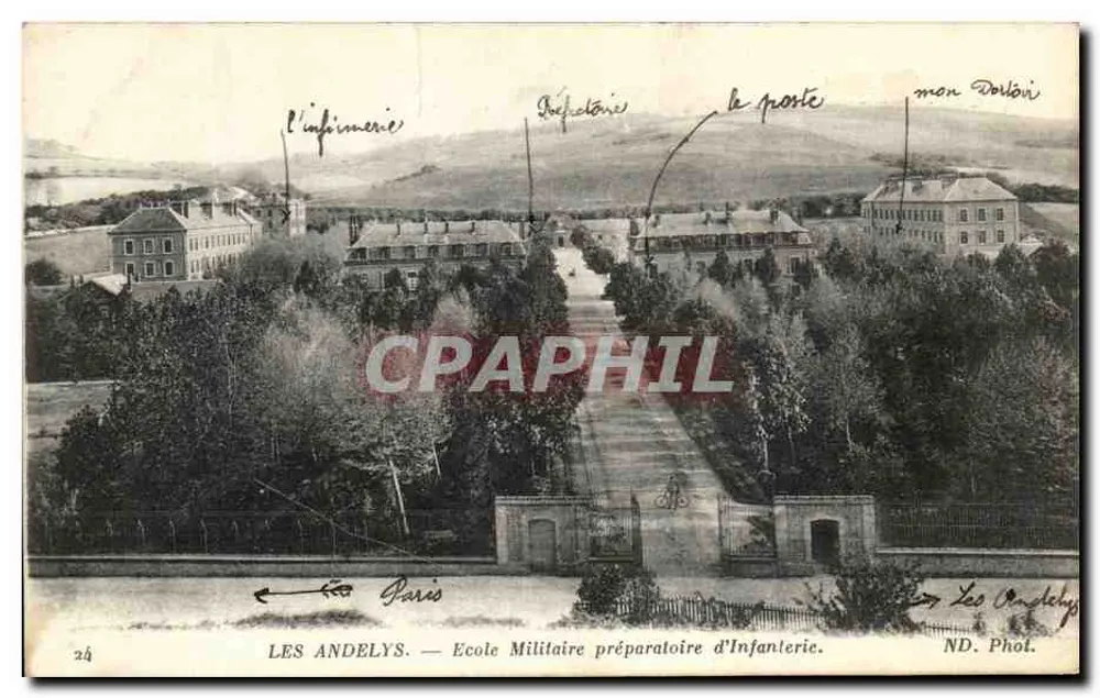 Les Andelys — Vorbereitende Militärakademie für Infanterie — ND. Phot. - Vorderseite