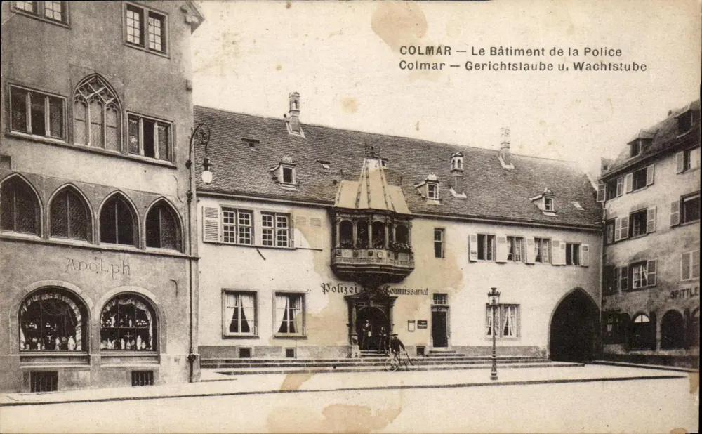 Colmar — Le Bâtiment de la Police — Polizei-Commissariat, Gerichtsloge u. Wachtstube - Frente