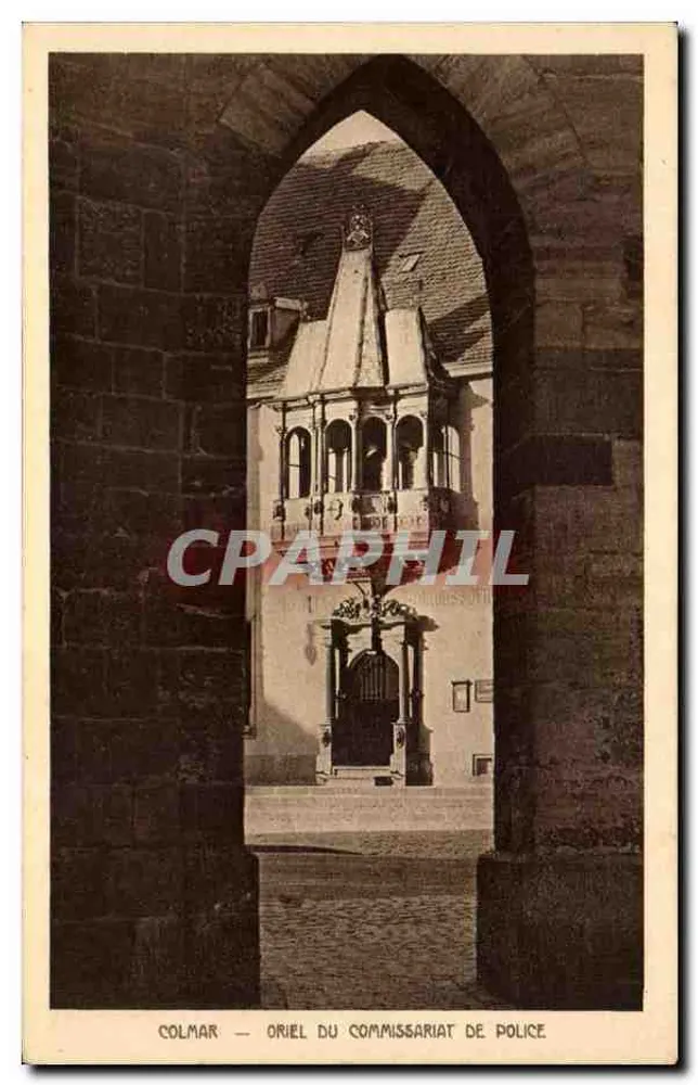 Colmar — Oriel des Polizeikommissariats — Verleger Braun & Cie, gedruckt in Colmar - Vorderseite
