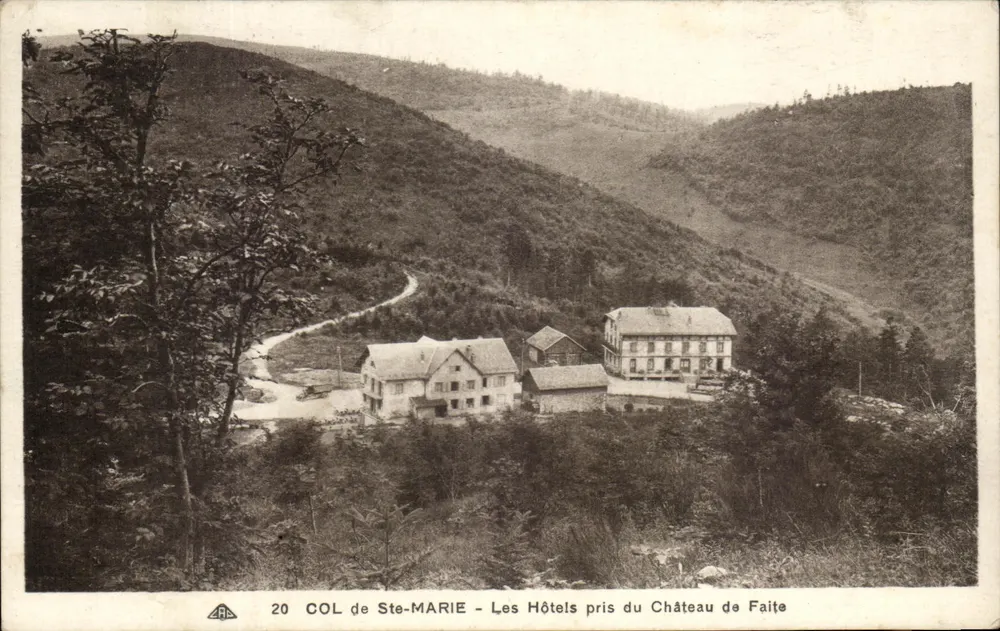 COL de Ste-MARIE — Die Hotels in der Nähe des Schlosses Faîte — Verlag A.B.C. Nr. 20 - Vorderseite