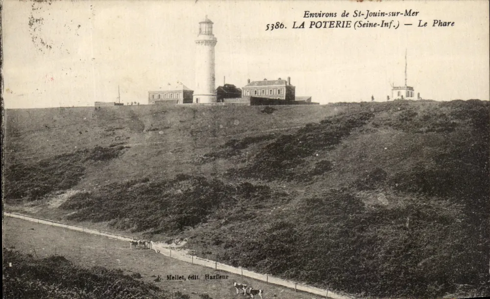 Environs de St-Jouin-sur-Mer — LA POTERIE (Seine-Inf.) — Le Phare — Éditeur L. Mellet, Harfleur - Vorderseite