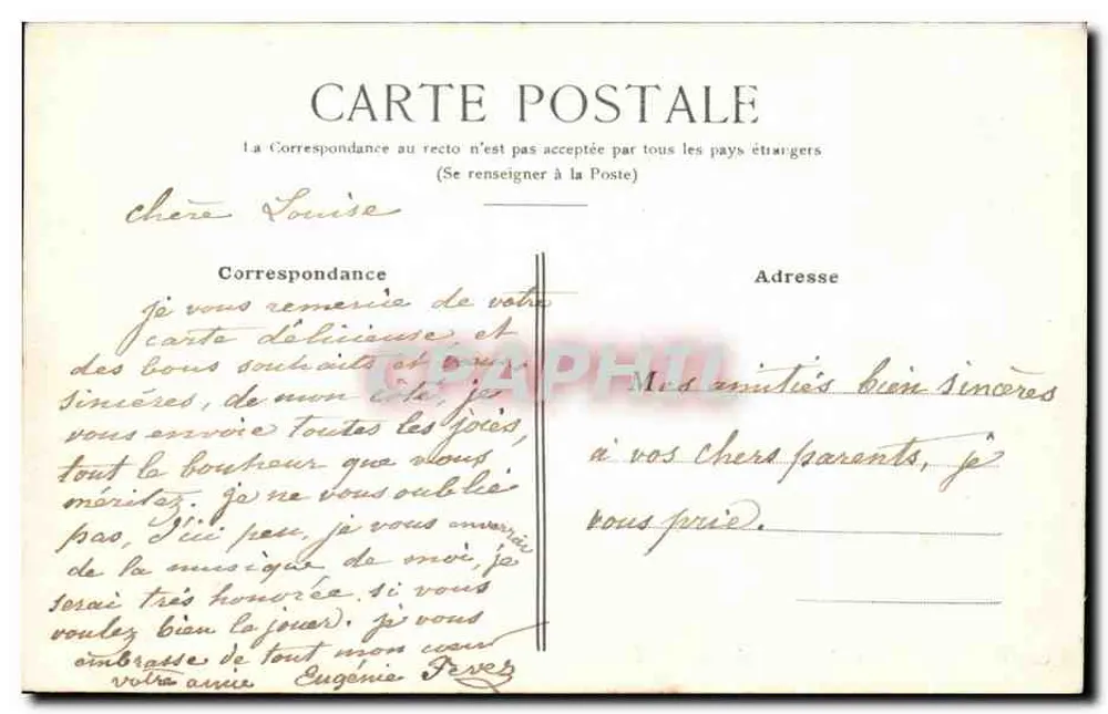 Hangest-sur-Somme (Somme) — La Place. — Coll. Paul Lbeureux, fot. Longpré-les-Carps-Saints (Somme) - Achterkant