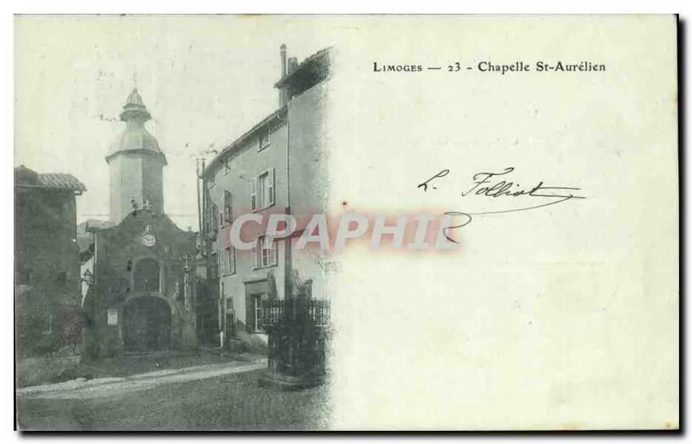 Limoges — Capela Saint-Aurélien — Folliot - Frente