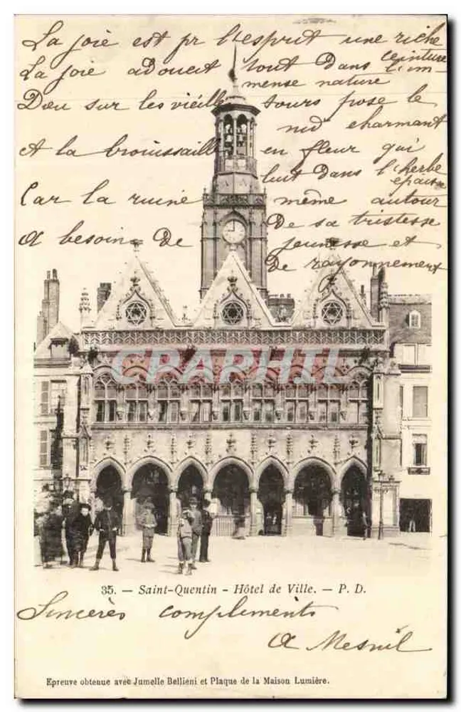 Saint-Quentin - Rathaus — P.D. — Verlag P.D. - Vorderseite