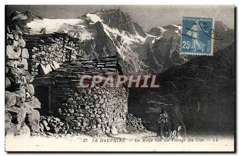 Das Dauphiné — La Meye — Ausblick vom Dorf Clos — LL - Vorderseite