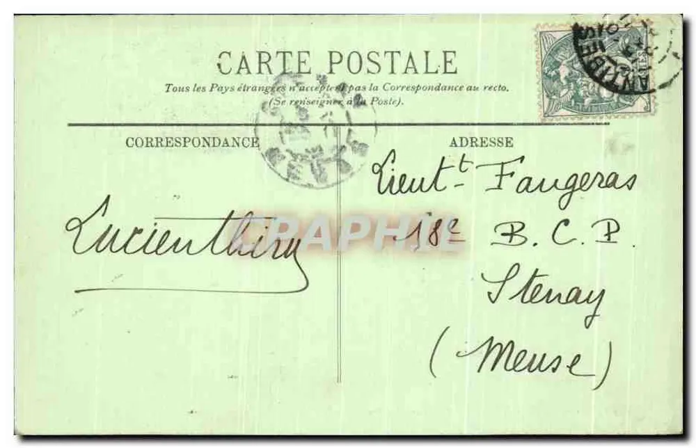 Cap d'Antibes — Vue sur Antibes — LL. — n° 689 - Rewers