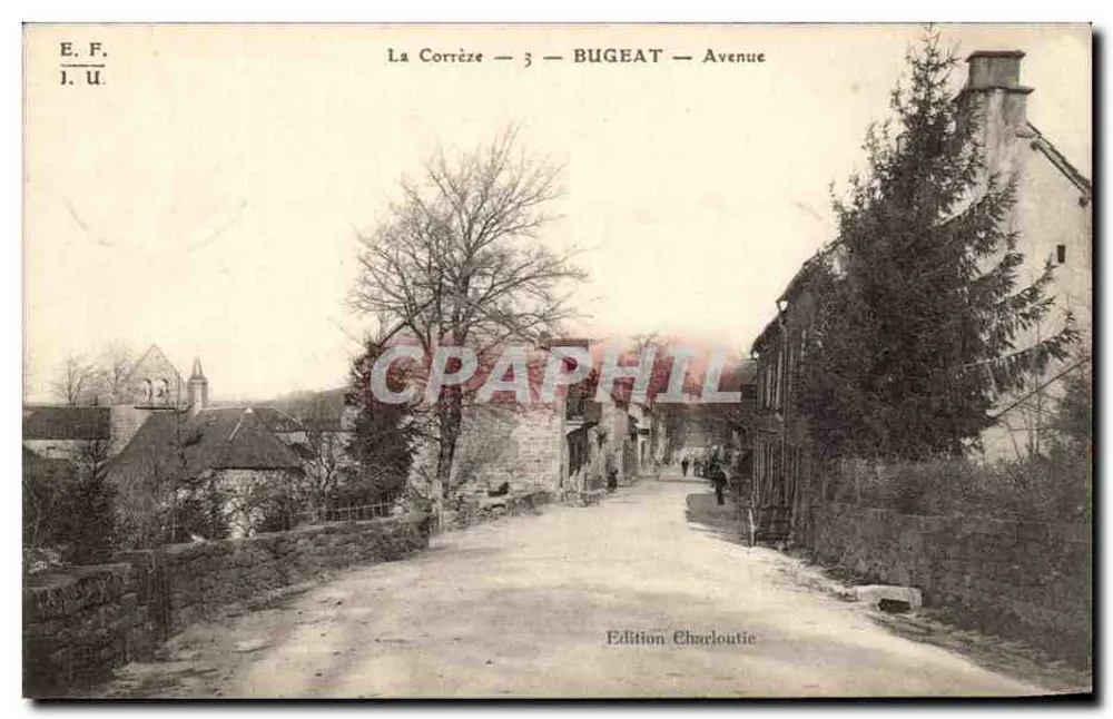 La Corrèze — BUGEAT — Avenue — Edición Echarloutie - Anverso