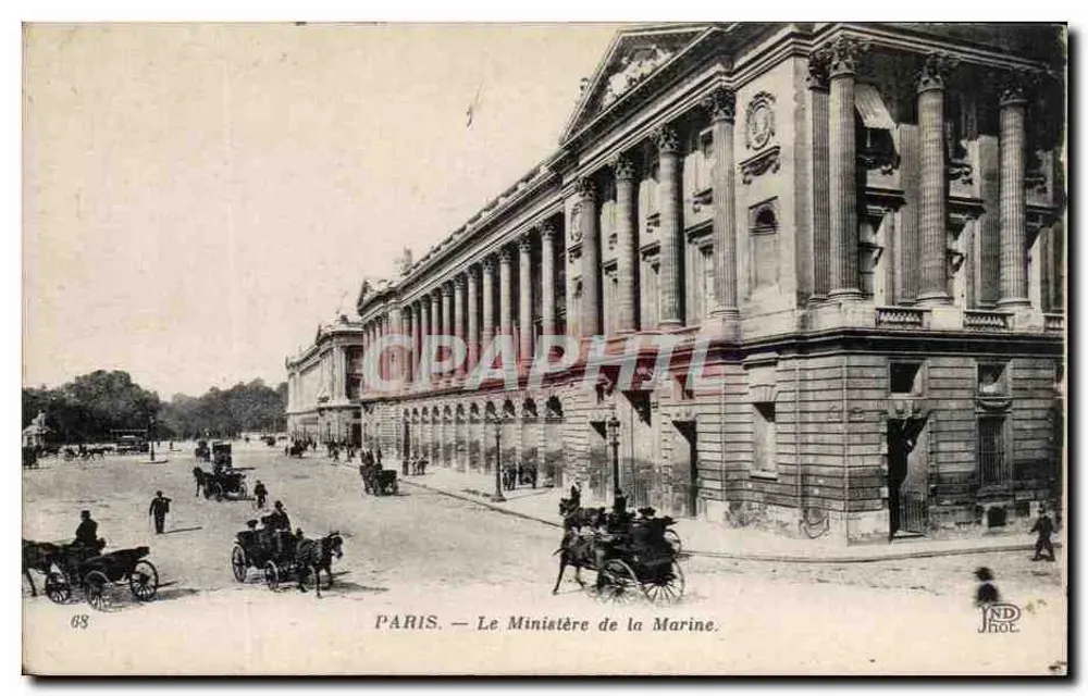 Paris — Das Ministerium für Marine — JND Jhot - Vorderseite