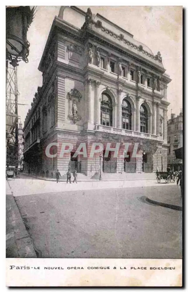 Paris — O Novo Ópera Comique & a Praça Boieldieu - Frente