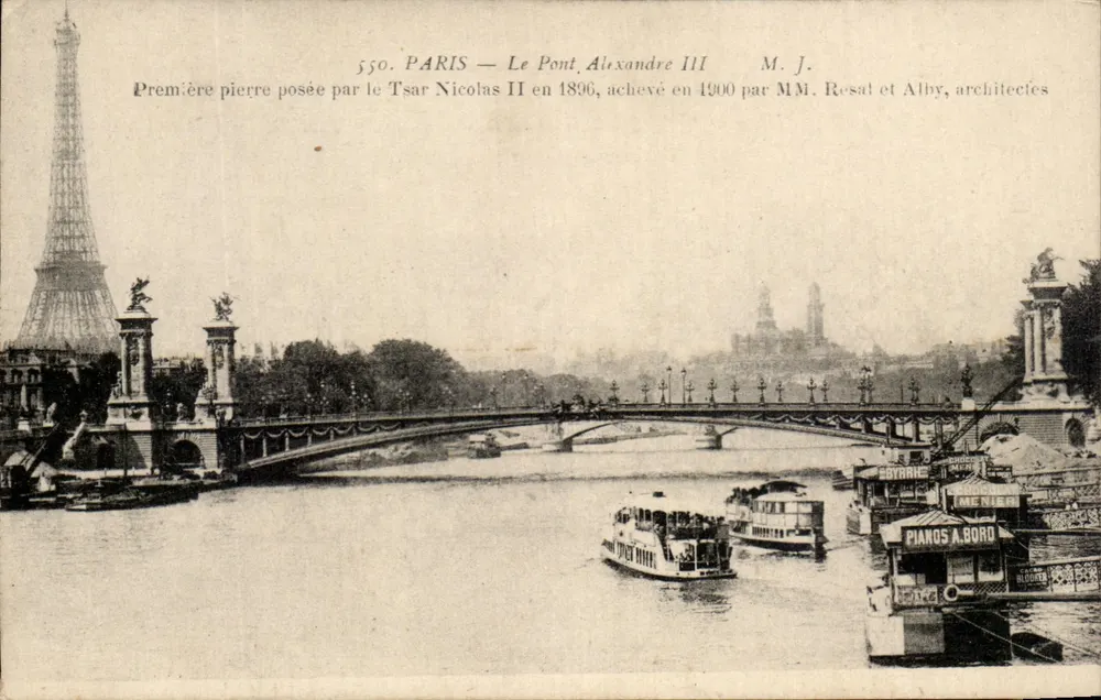 Paris — Die Brücke Alexandre III — Verlag M. J., Nr. 550 - Vorderseite