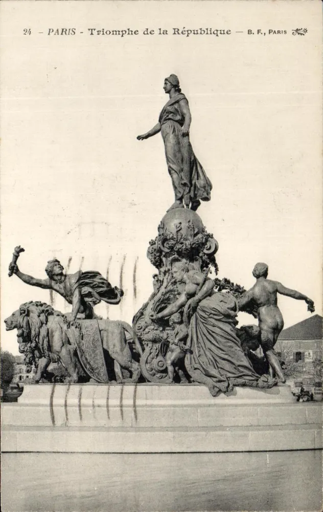 Paris - Triunfo da República — B.F., Paris - Frente
