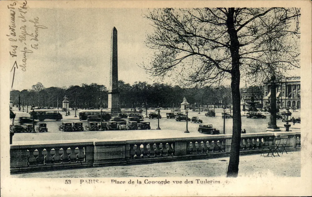 Place de la Concorde aus Sicht der Tuileries — Paris — Nr. 53 - Vorderseite