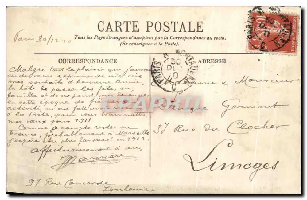 Paris (VIIIe) — O Ponte Alexandre III, em direção aos Invalides — LL. - Verso