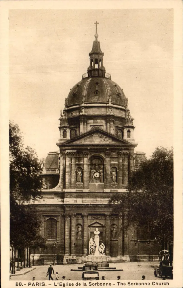 Paris - Die Kirche der Sorbonne - Die Sorbonne-Kirche — Serie 88, Verleger A. Lecoate, 8, rue Sie-Croix-de-la-Brétonnerie, Paris - Vorderseite