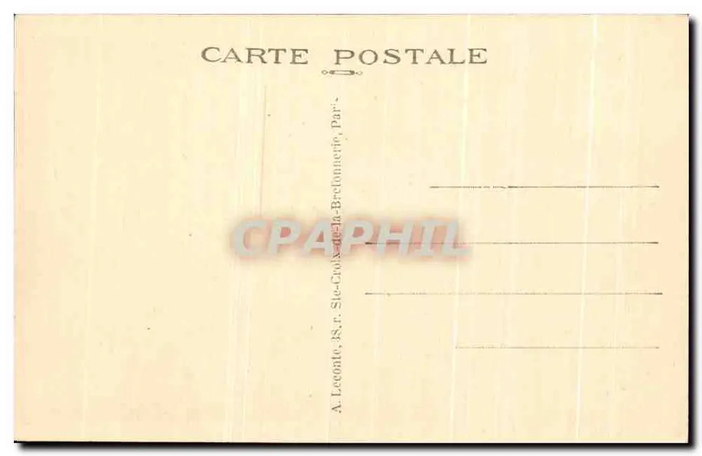 Paris - Die Kirche der Sorbonne - Die Sorbonne-Kirche — Serie 88, Verleger A. Lecoate, 8, rue Sie-Croix-de-la-Brétonnerie, Paris - Rückseite