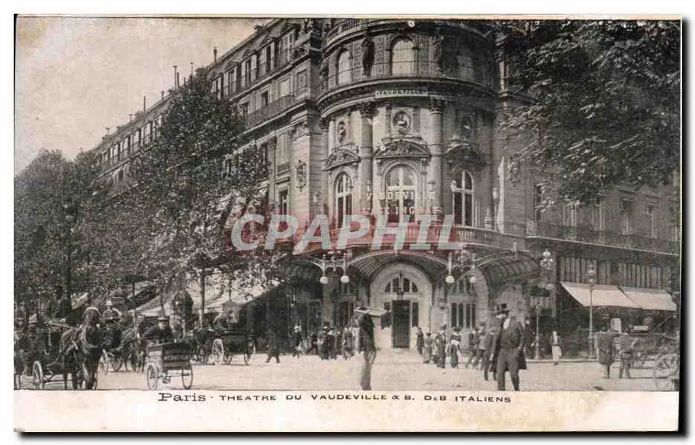 Paris - Theater du Vaudeville & B. D.8 Italiens - Vorderseite