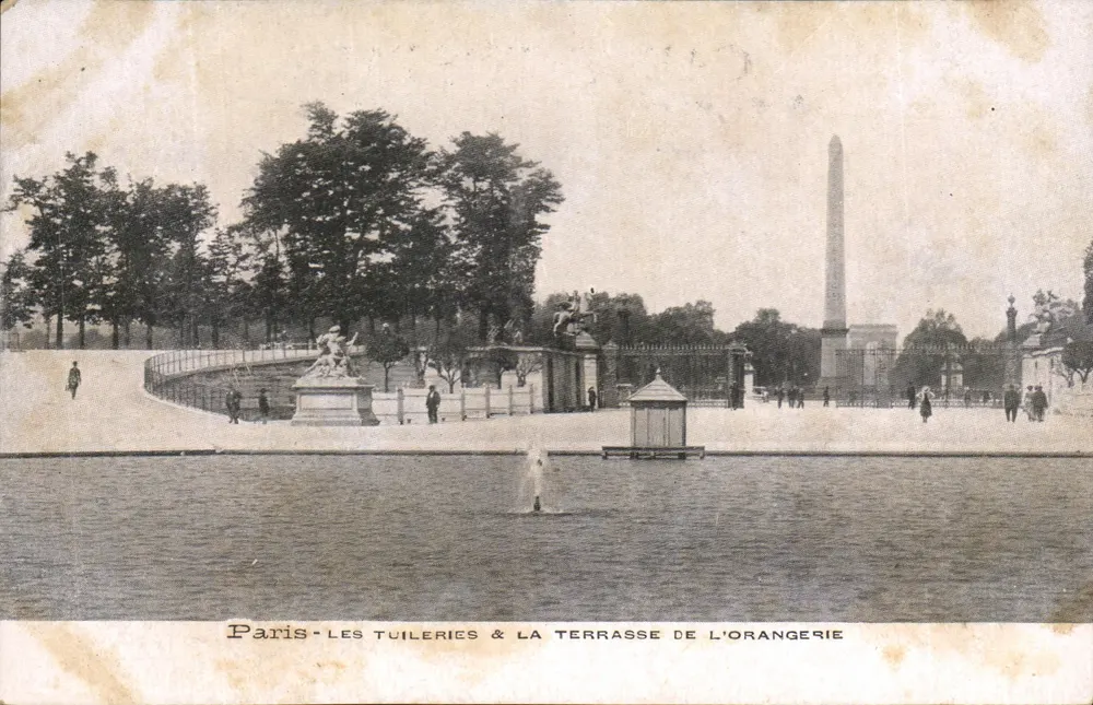 Paris - Die Tuileries & die Terrasse der Orangerie — unbekannter Verleger - Vorderseite