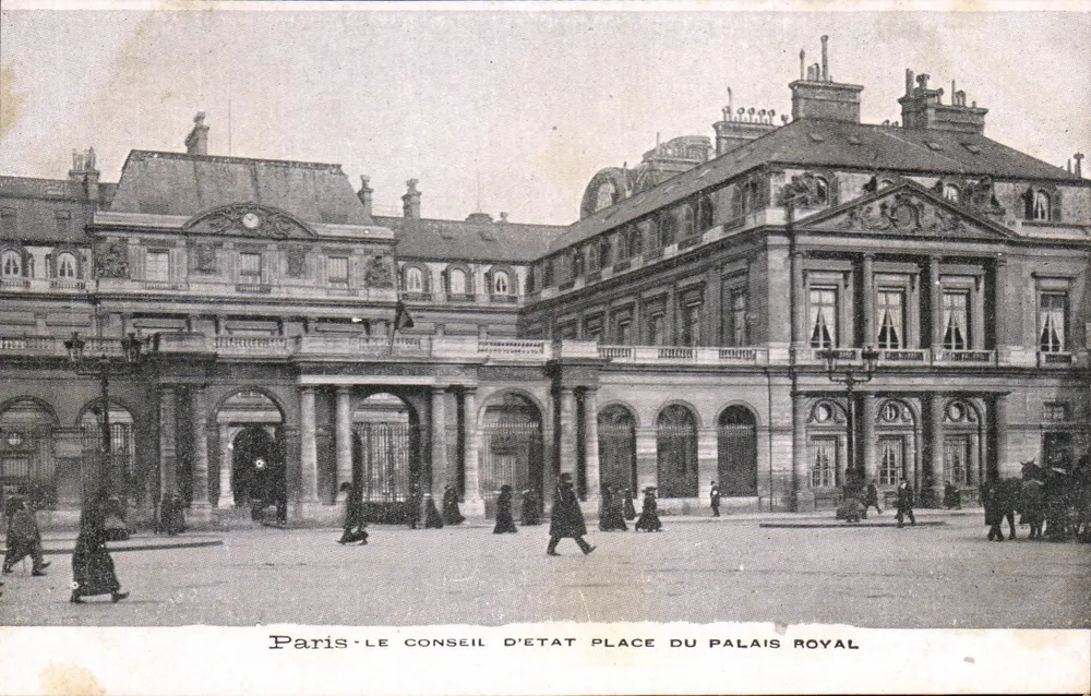 Paris — Der Conseil d'État, Place du Palais Royal — Verleger unbekannt - Vorderseite